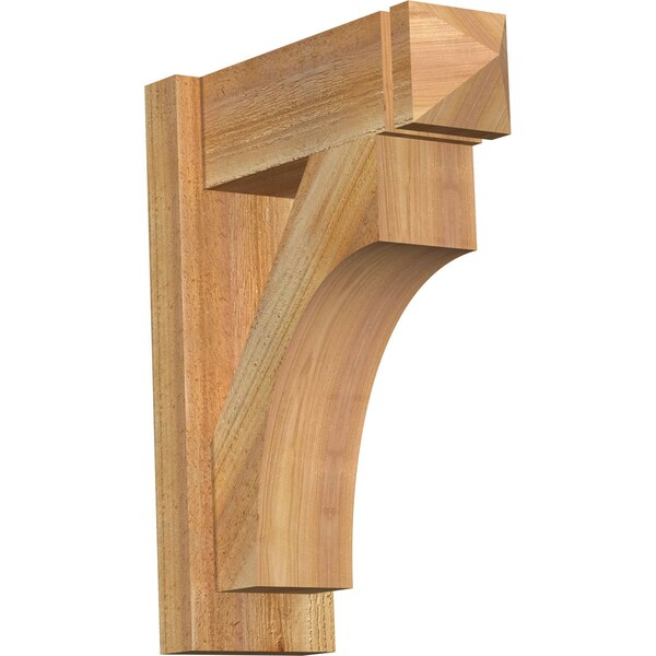 Ekena Millwork Westlake Rough Sawn Arts and Crafts Outlooker, Western Red Cedar, 6"W x 16"D x 20"H OUT06X16X20WTL03RWR - main